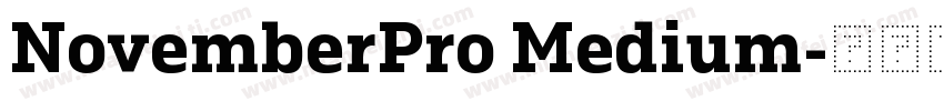 NovemberPro Medium字体转换